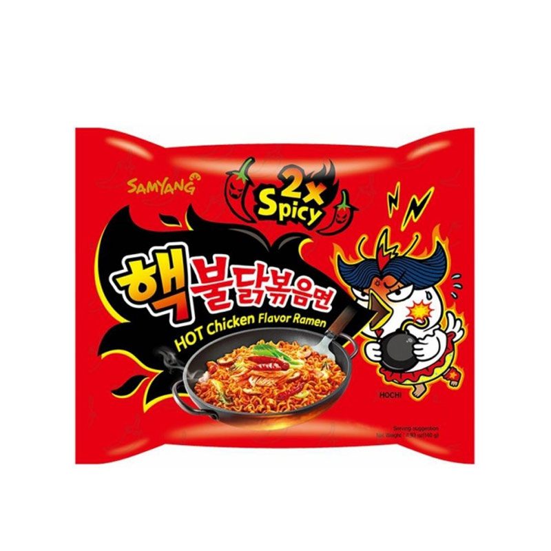 Samyang Hot Chicken Ramen Noodles 2X Spicy 140g korea