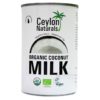 Ceylon Naturals Organic Coconut Milk 400ml Sri Lanka