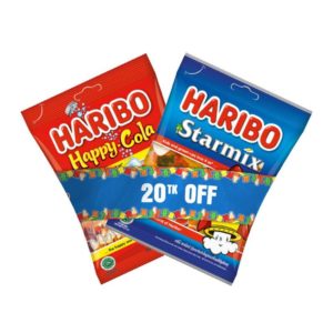 Haribo Candy Bundle Starmix 80g+Happy Cola 80g