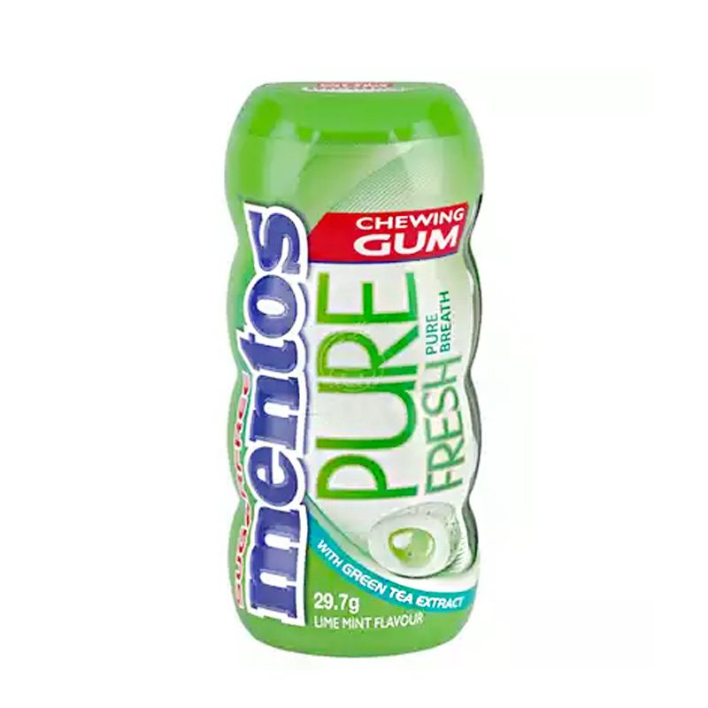Mentos Pure Fresh Chewing Gum Lime Mint Gum 29.7gm India
