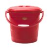 Npoly Design Bucket With Lead Red 25 ltr