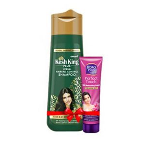 _Emami Kesh King Aloevera Herbal Shampoo (Free Boroplus Skin Cream 40 ml) 170 ml