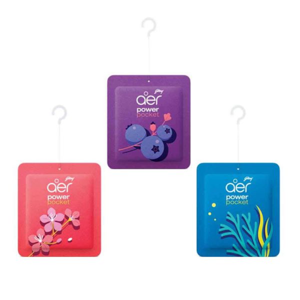 _Godrej Aer Power Pocket Bathroom Fragrance Bundle 3 pcs