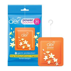 _Godrej Aer Power Pocket Bathroom Fragrance Floral Delight 10 gm