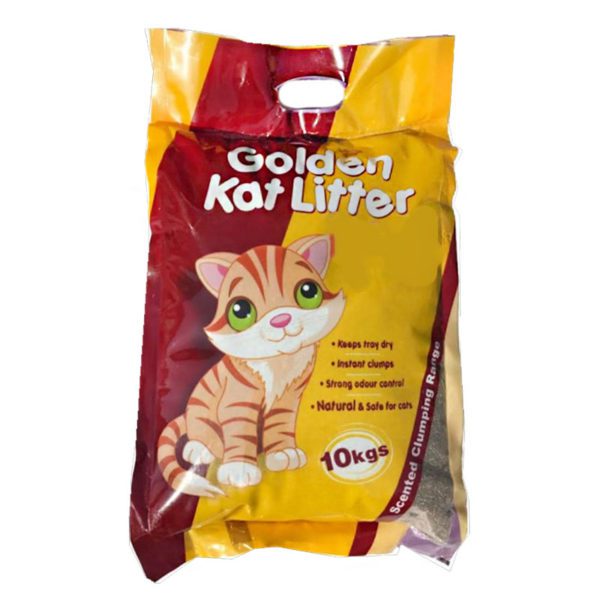 Golden Kat Litter Clumping Unscented Flavor 10 kg India