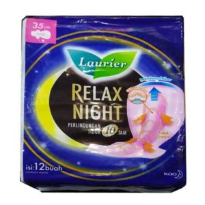 _Laurier Relax Night Wing Sanitary Napkin 12 pcs (1)