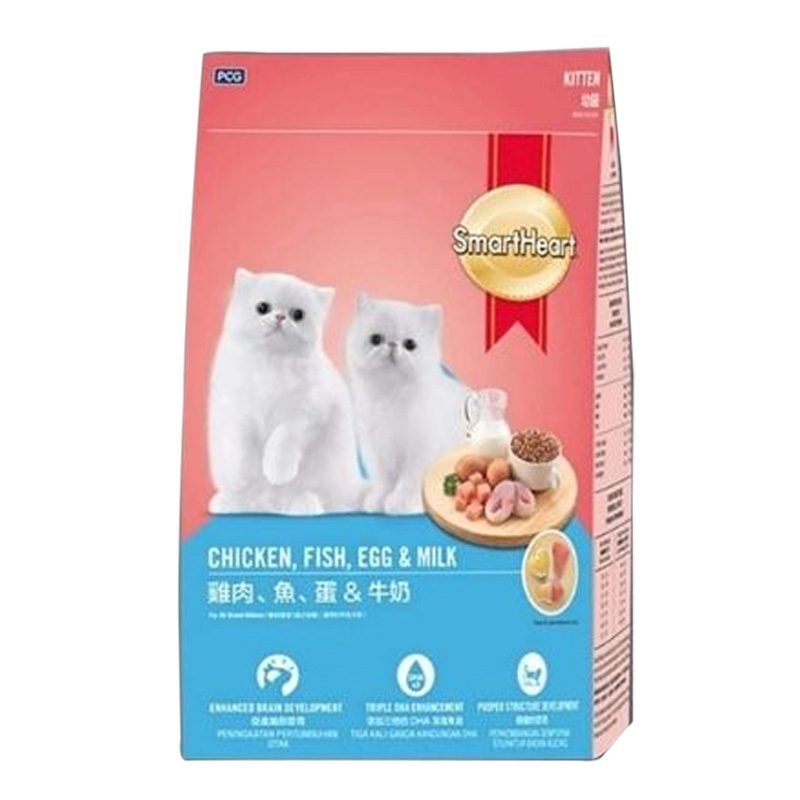 SmartHeart Kitten Food Chicken, Fish, Milk & Egg 1.1 kg Thailand ...