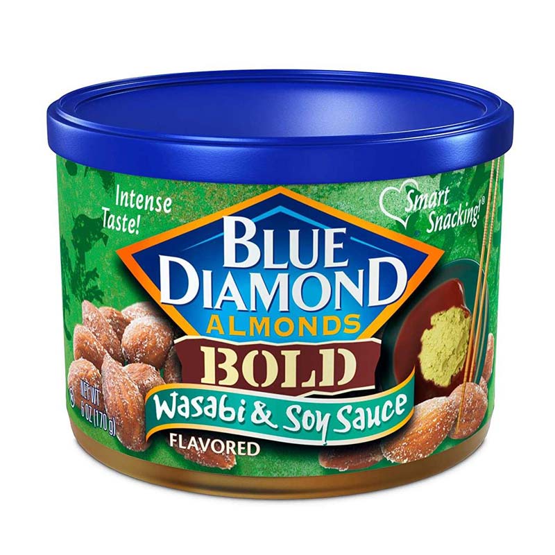 Blue Diamond Almonds Bold Wasabi & Soy Sauce 170 gm - Bengalic Hypermarket