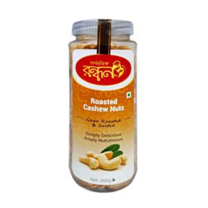 _Organic Rondhon Ghee Roasted Cashew Nuts (Kaju Badam) 200 gm